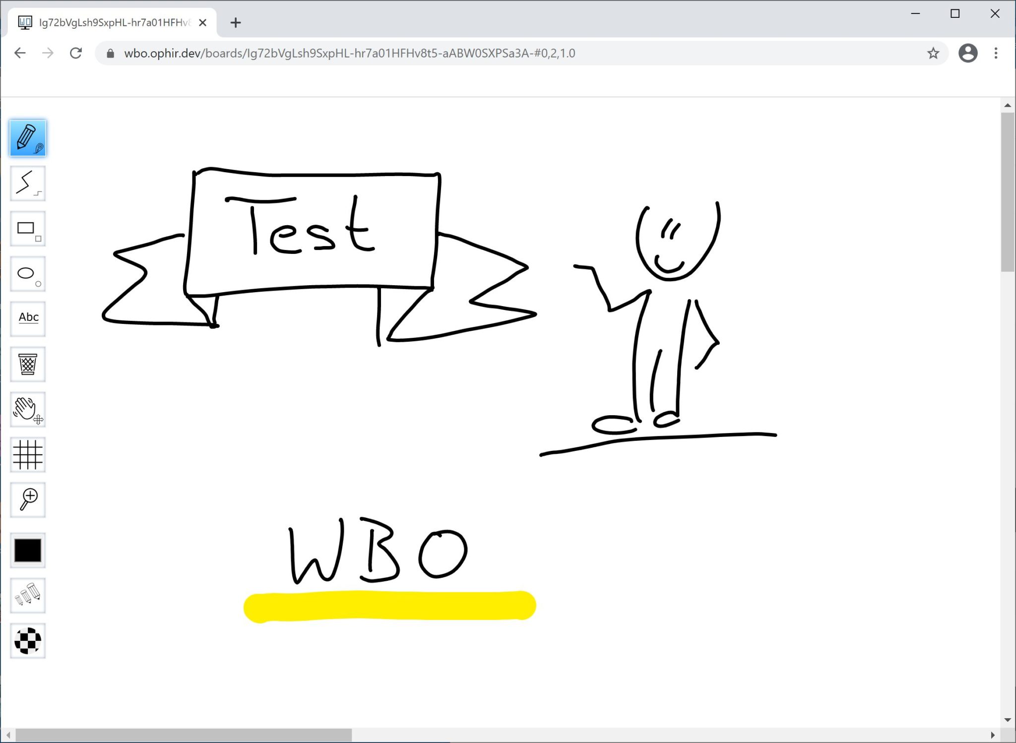 kollaboratives OnlineWhiteboard (WBO) « Interaktives Whiteboard